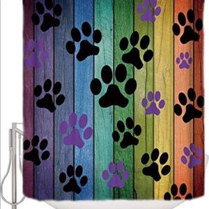 Paw Print Shower Curtain - brand new